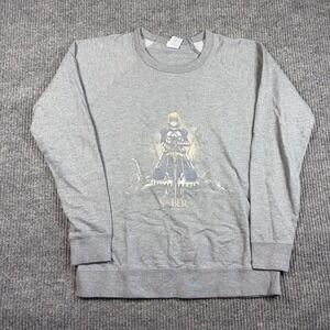 Vintage Delta Sweatshirt Men's S  Fate Stay Night Saber Gray Raglan Anime Rare